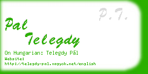 pal telegdy business card